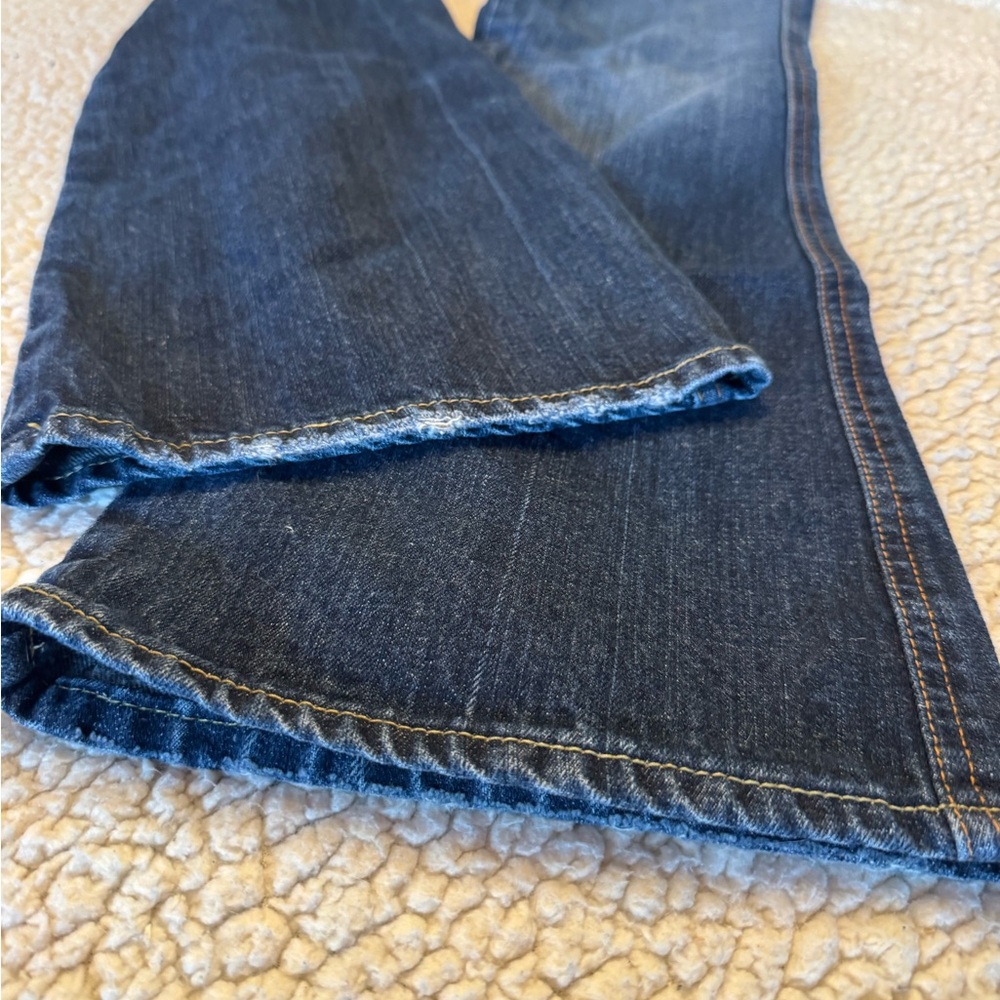 7 For All Mankind Women's Dark Blue Boot Cut Jeans - Picture 8 of 12